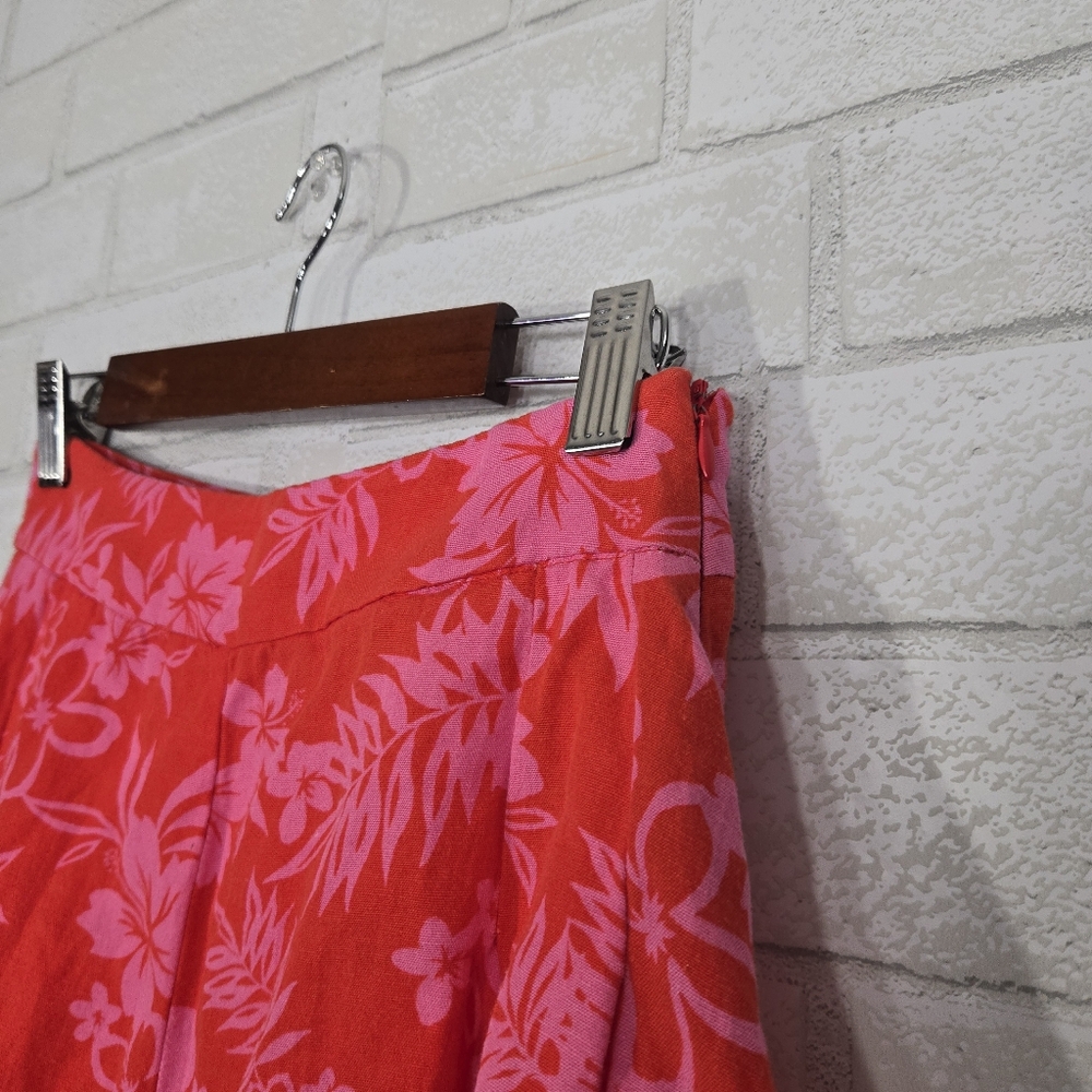 stradivarius linen blend floral shorts - Picture 4 of 12